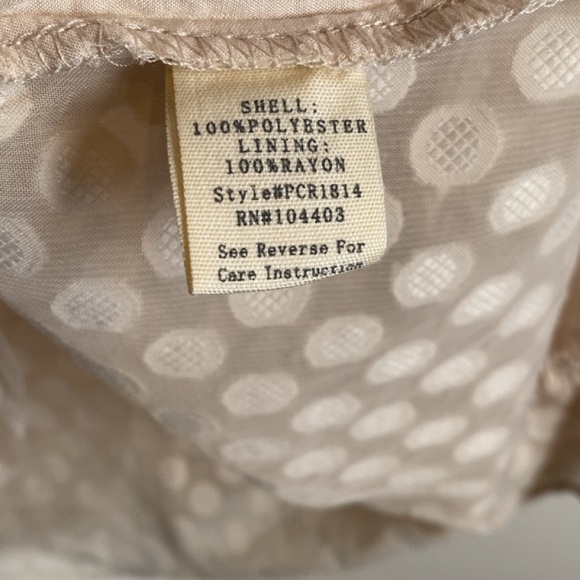 NWT Perch 3x Textured Ruffle Sleeve Polka Dot Top - Picture 5 of 6